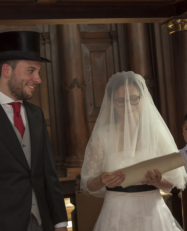 Huwelijksfoto 2014, achterkleinkind van Eli d'Oliveira, Berthe Verdonck en Sacha van Ravenswade